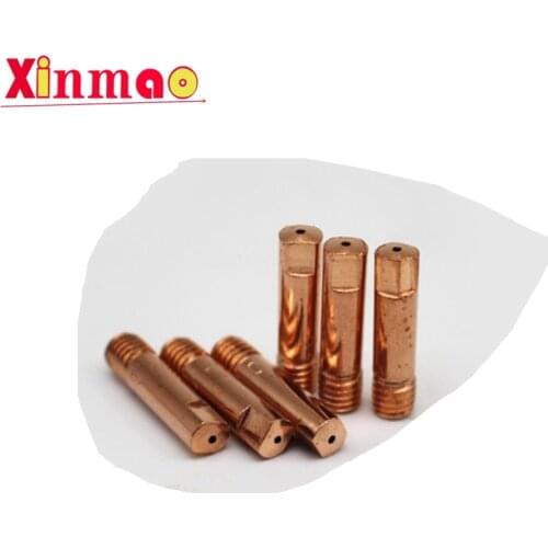 20pcs CO2 MIG Contact Tips 0.8 ( 1.0 ,1.2 Available ) x25mm For MB15 15AK MAG MIG Welding Torch Consumables Accessories