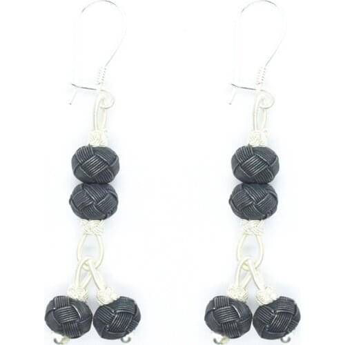 KSG Women 1 Pair Silver Earring Fine Weaving Casual Jewelry Kazaziye Silver Earring Female Earring Special Day Gift Earring