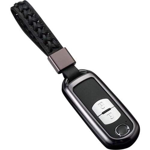 Kwaks Aluminum Alloy Car Key Cover for Mazada 2 3 6 CX-4 5 7 9 MX-5 RX-8 Romote Key Fob Key Protection Case