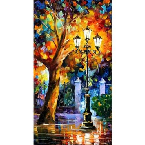 Diamond Art Painting Sets Night Flower Full Drill Round Diamond Embroidery Picture Rhinestone Diamond Mosaic Cartoon Home Decor