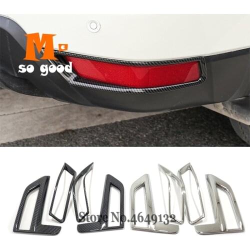 Front and Rear/Back Fog Light Lamp Cover Trim For Nissan X-Trail X Trail T32 Rogue 2017 18 19 2020 Exterior Accessories 2pcs