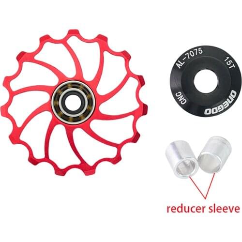ONEGOO MTB Bicycle 11T 13T 15T Aluminum Alloy Jockey Wheel Rear Derailleur Ceramic Bearing Guide Wheel Road Bike Jockey Roller