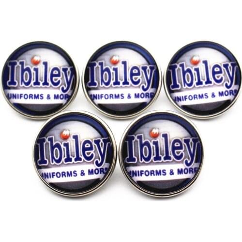 Newest 10pcs/lot IbiLey bordure Snap Button Glass Snap Buttons Fit bangle 18mm/20mm DIY Snap Bracelet Jewelry