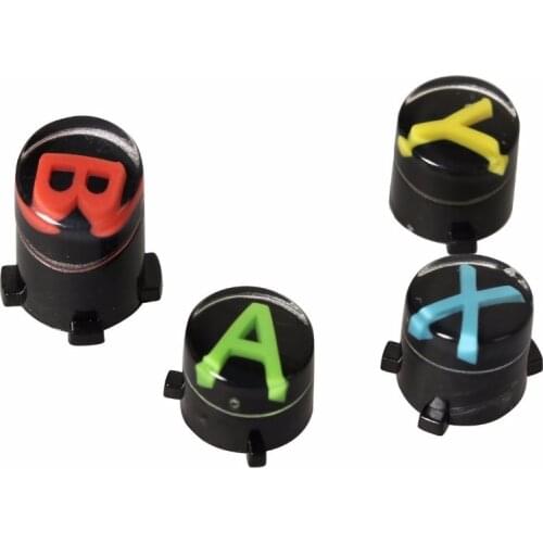 Original Replacement ABXY Black Buttons Set Custom Mod for xbox one Controller (1 Set)