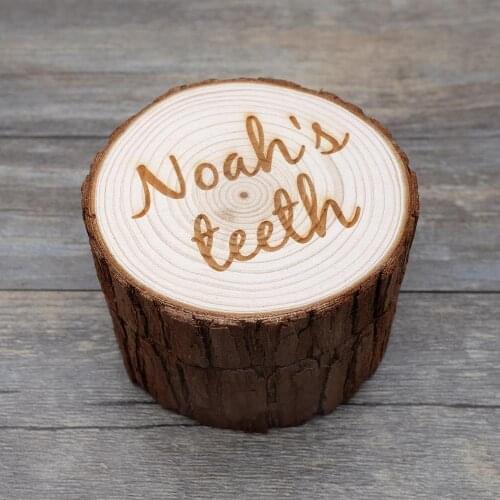 Personalized Tooth Fairy Box Baby Tooth Keepsake Lost Tooth Wooden Teeth Box Organizer Custom Name Teeth Box Baby Shower Gift