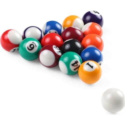 / Popular Children Billiards Table Balls Set Resin Small Pool Cue Balls Full Set 25MM / 38MM