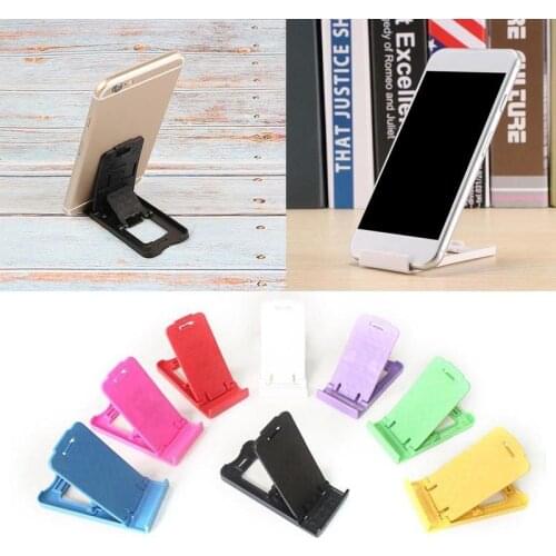 1pc Portable Mini Mobile Phone Holder 4 Degrees Adjustable Universal Foldable Desk Stand Holder for iPhone Andorid Phone