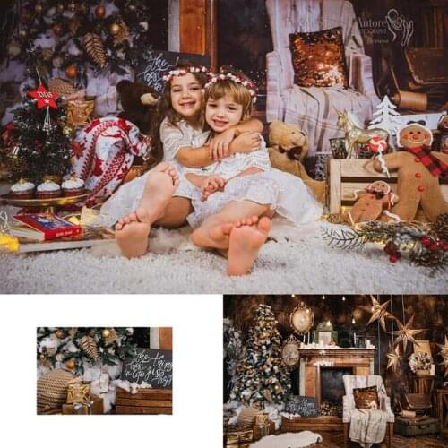 Christmas Decoration Backdrop Photography Background Children Girls Party Decor Photo Studio Props