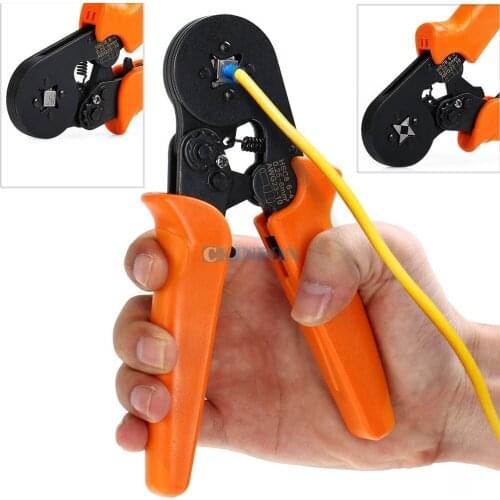 DHL 50PCS HSC8 6-4 Self-adjusting Crimping Plier for Cable End Sleeves Ferrules Color: Orange