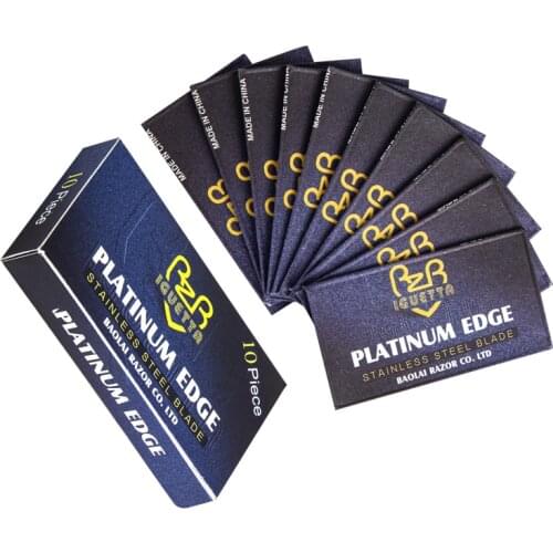 IGUETTA New Double Edge Shaving Blades 200 Pieces Stainless Steel Straight Razor Blades For Shaving Men or Women Razor Blade