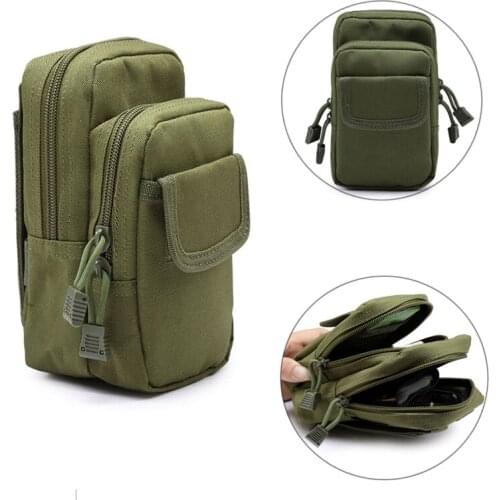 Outdoor Tactical Military 600D Nylon EDC Molle Waist Bags Mobile Phone Utility Sundries Pouch Equipment Fanny Packs Newest