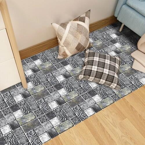 Vintage Marble Texture Frosted Tiles Floor Wall Stickers Kitchen Desktop Bathroom Wallpaper Non-slip Self-adhesive Wall Decals