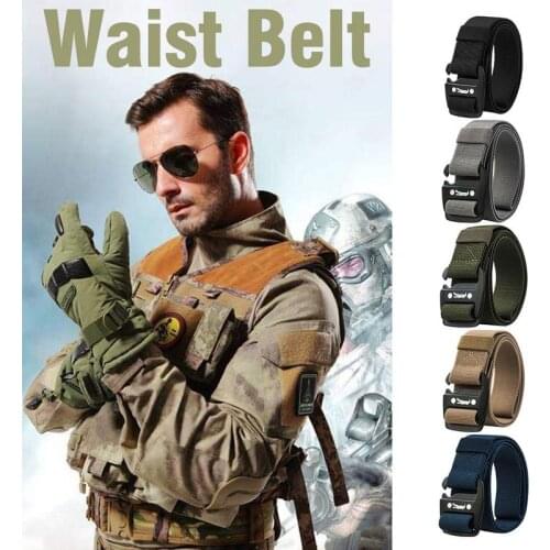 1PC 125CM/49.2IN 2019 New Style Length Outdoor Military Tactical Belt
