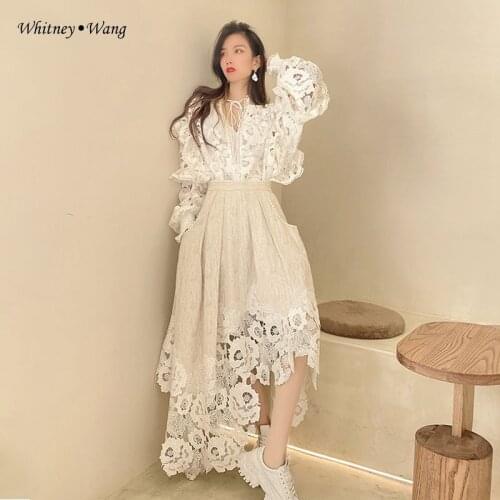 Модные платья-рубашки WHITNEY·WANG China At AliExpress