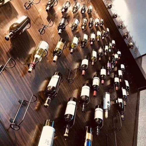 1 pcs Iron Casting Storage Display Wall Mounted Rack Holder for Wine Bottle Bar Wine Cellar Storage Organization Shelf Accessory