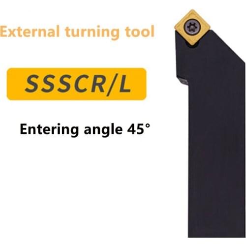 1pc SSSCR1616H09 SSSCR2020K09 SSSCL2525M09 External Turning Tool Holder SCMT Carbide Inserts Lathe CNC Cutting Tools Set