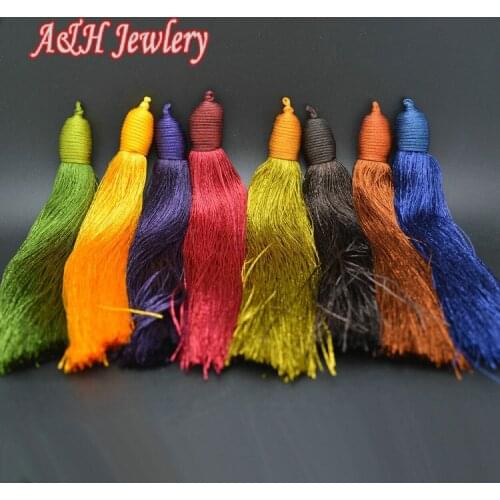 10cps High Quality Many Colors 17cm Long Tassel Fringe DIY jewelry Making Findings For Chinese Knots