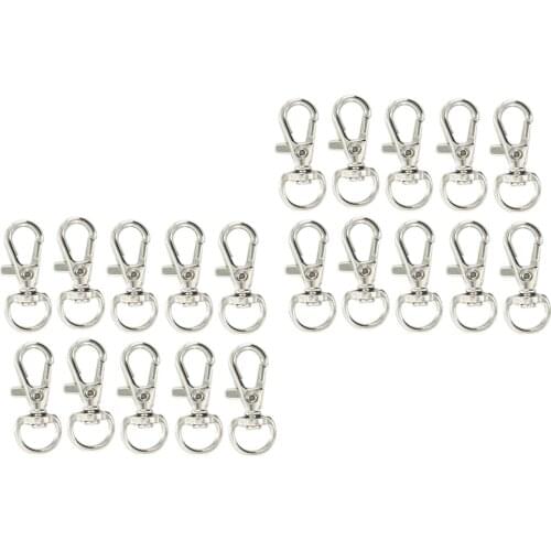 30mm Swivel Trigger Clips Snap Hooks Lobster Clasps Keychains Bags Hanging Craft Decor DIY Pack of 20PCS