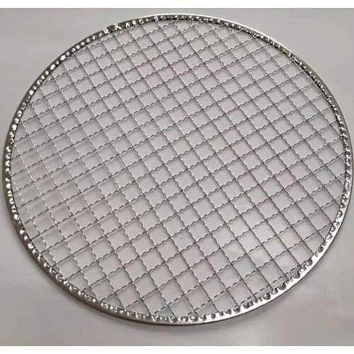 304 galvanized steel Round edge disposable square barbecue grill mesh net outdoor