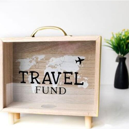 Деревянные копилки для денег 4NQD China At AliExpress