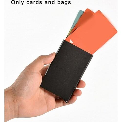 95*62*9.9mm Aluminum Alloy Metal Durable Card Bag Wallet Card Holder Automatic Eject Card Case Business Card Case