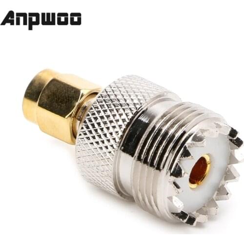 ANPWOO Hot Sale UHF Female to SMA Male Plug Connector Coaxial Adapter