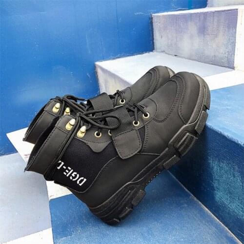 Winter Ankle Boots Men Work Shoes Man Military Fur Snow Boots For Men Botas Black Warm Safety Shoes Chaussure Homme