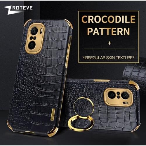 Poco F3 Case ZROTEVE Crocodile Pattern Coque For Xiaomi Pocophone X3 NFC F3 GT F2 Pro Leather Cover Xiomi Poco X3 M3 Pro 5G Case