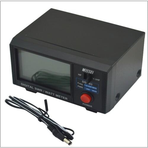 DG-503 Nissei Digital SWR/WATT Meter 1.6-60MHz/125-525MHz for Two-way Radios,walkie talkie, mobile transceiver