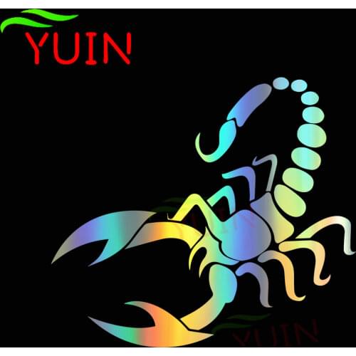 Personality Scorpion Car Sticker Reflective Laser Cars Styling Stickers Automobile Accessories PVC Decoration Waterproof Decal