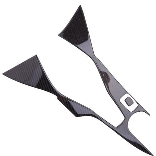 Carbon Fiber Console Gear Shift Panel Cover Trim Sticker Decoration Moulding Car Black Fit for Chevrolet Camaro 2017 2018 2019