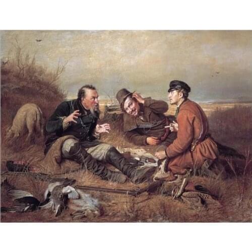 Cross Stitch Kits Hunting Oil Painting Needlework Embroidery Crafts 14CT Unprinted DIY Arts Handmade Home Decor