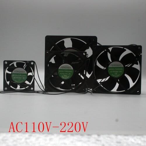 Cooler Printer Fan 6025/8025/9225/12038 AC 110V 115V 120V 220V 240V 2 wire bearing cooling fan Cooling Cooler FaN