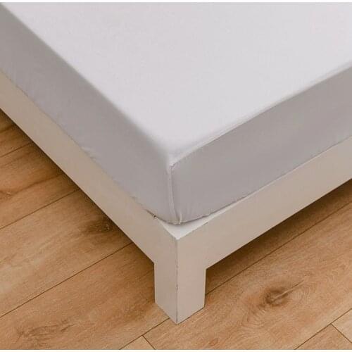 Bonenjoy Mattress Cover With Elastic Solid Color Bed Sheet For Double Bed Fitted Sheets Full Queen King Size sabanas cama 90