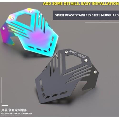 SPIRIT BEAST Motorcycle fender Modified Front front fender Stainless steel durable motocross Accessories Creative Free shipping
