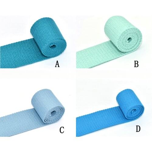 Cotton Stripe Webbing 1.5 Inch Heavy Weight Webbing Purse Strap Polyester Ribbon for Key Fobs,Handbag Handles Canvas Webbing
