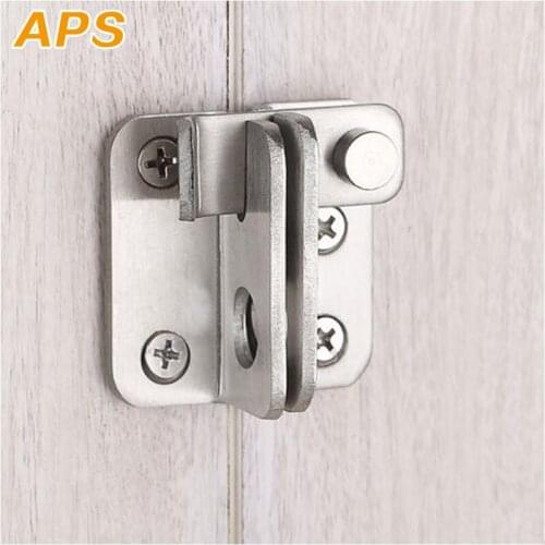 Turn On Left / Right Brief Simple Bolt Anti-theft Security Door Thick Stainless Steel Thicken Bolt Locker Lock Hasp