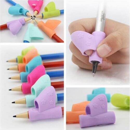 3Pcs/Set Children Pencil Holder Pen Writing Grip Posture Correction Tool New