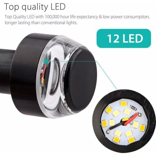 LED Turn Signals Motorcycle Light 12V Handle Bar End Light 22mm Handlebar Amber Grip Plug Signal CNC Motorcycle Led Handle Bar