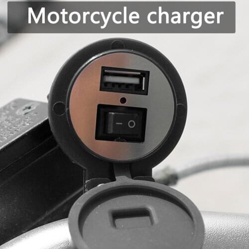 Waterproof Durable 12V Motorcycle Phone Charger with Switch for Motorcycles