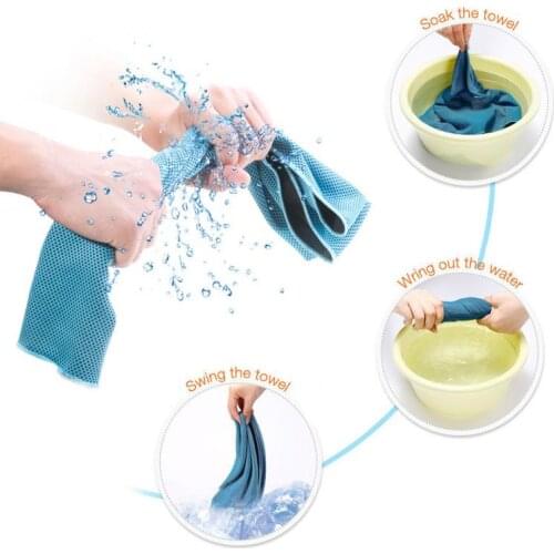 1pc Instant Cool Towel Golf Cycling Jogging Gym Sports Outdoor Portable Towel