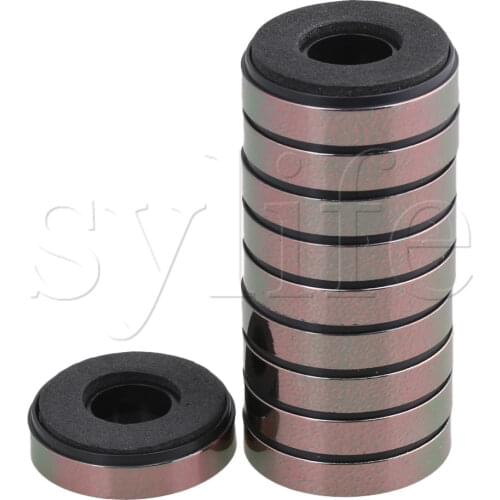10pcs Anti Vibration Round Isolation CD Player Audio Speaker Feet Pad Stand Gery