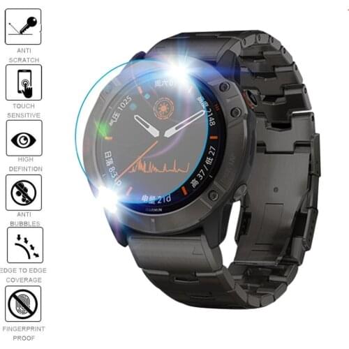 2pcs/lot Tempered Glass for Garmin Fenix 5 5s Plus 6S 6X 6 Pro Ultra Clear Screen Protector Explosion Proof Protective Film