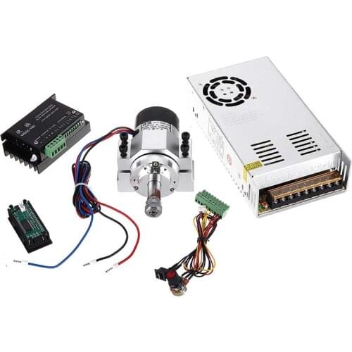 AC110/220V WS55-140 300W Brushless Spindle Motor Clamp Power Supply Driver Controller with ER11 Chuck for CNC Engraving Machine