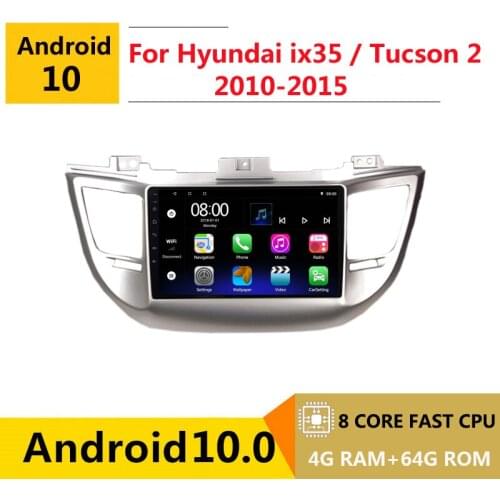 2 din 8 core android 10 car radio auto stereo for Hyundai ix35 LM Tucson 2 2010 11 - 2015 navigation GPS DVD Multimedia Player