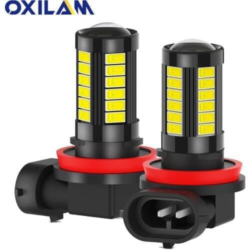 2Pcs Auto Fog Lamp H11 H8 LED Bulb for Hyundai Accent Solaris Tucson Elantra Creta ix25 ix30 ix35 Grand Starex Car Driving Light