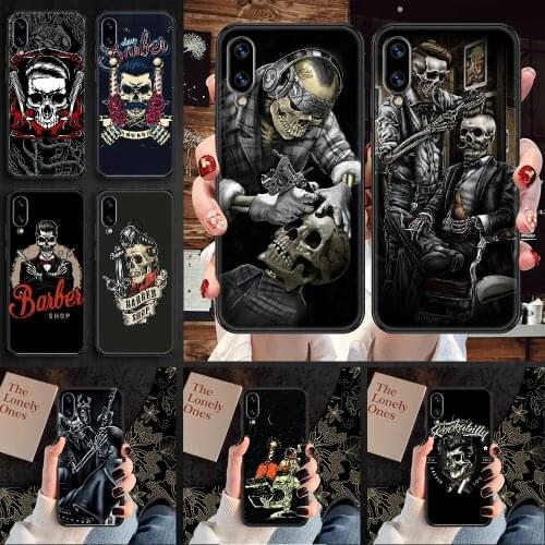 Barber shop Movie Phone case For Huawei Honor 6 7 8 9 10 10i 20 A C X Lite Pro Play black painting cover fashion prime art back