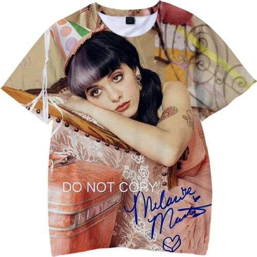 Melanie Martinez 3D Printed T-shirts Children Summer Short Sleeve T-shirt Boys & Girls Fashion Streetshirt Unisex O-neck Tops