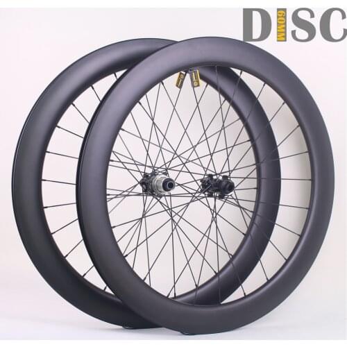 Winowsports carbon road bike wheel disc brake 60mm SLR for cyclocross frame 25mm 27mm wide powerway hub center lock clincher rim