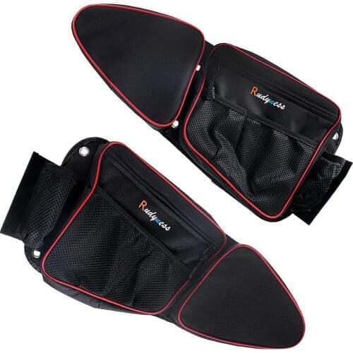 Door Bag With Knee Pad For UTV Polaris RZR XP 1000 900 S 15-17